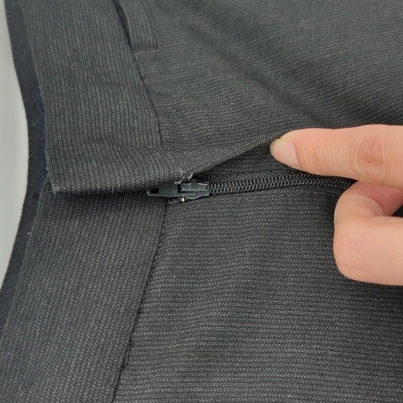 Banana Republic Pinstripe Wide Leg Pant Gray 00P Business casual Work office - Picture 5 of 10